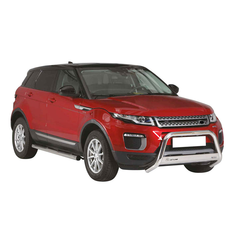 Pare-buffle Avant pour Range Rover Evoque 2016-2021 63 mm en Acier Gris