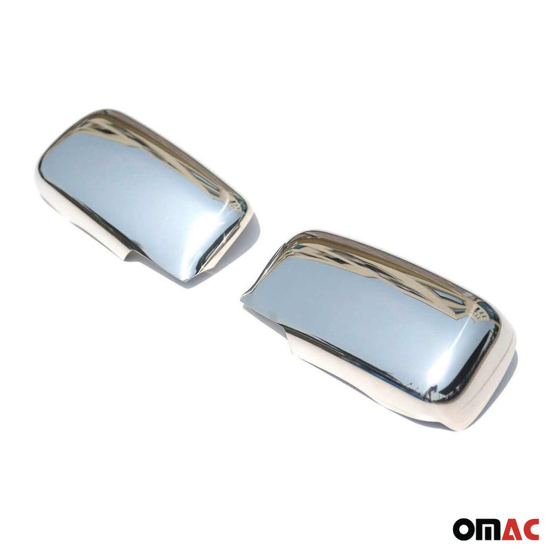 Coques de Rétroviseurs pour Mitsubishi Lancer 2003-2007 2x Acier Inox Chromé