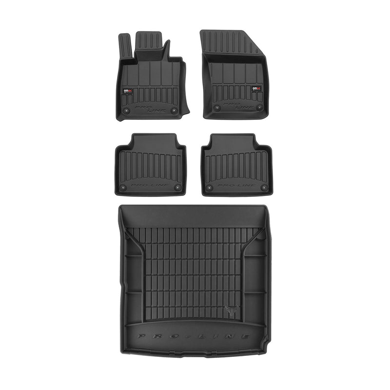 Kit Tapis de Sol et Coffre pour Volvo S90 2016-2020 TPE Noir