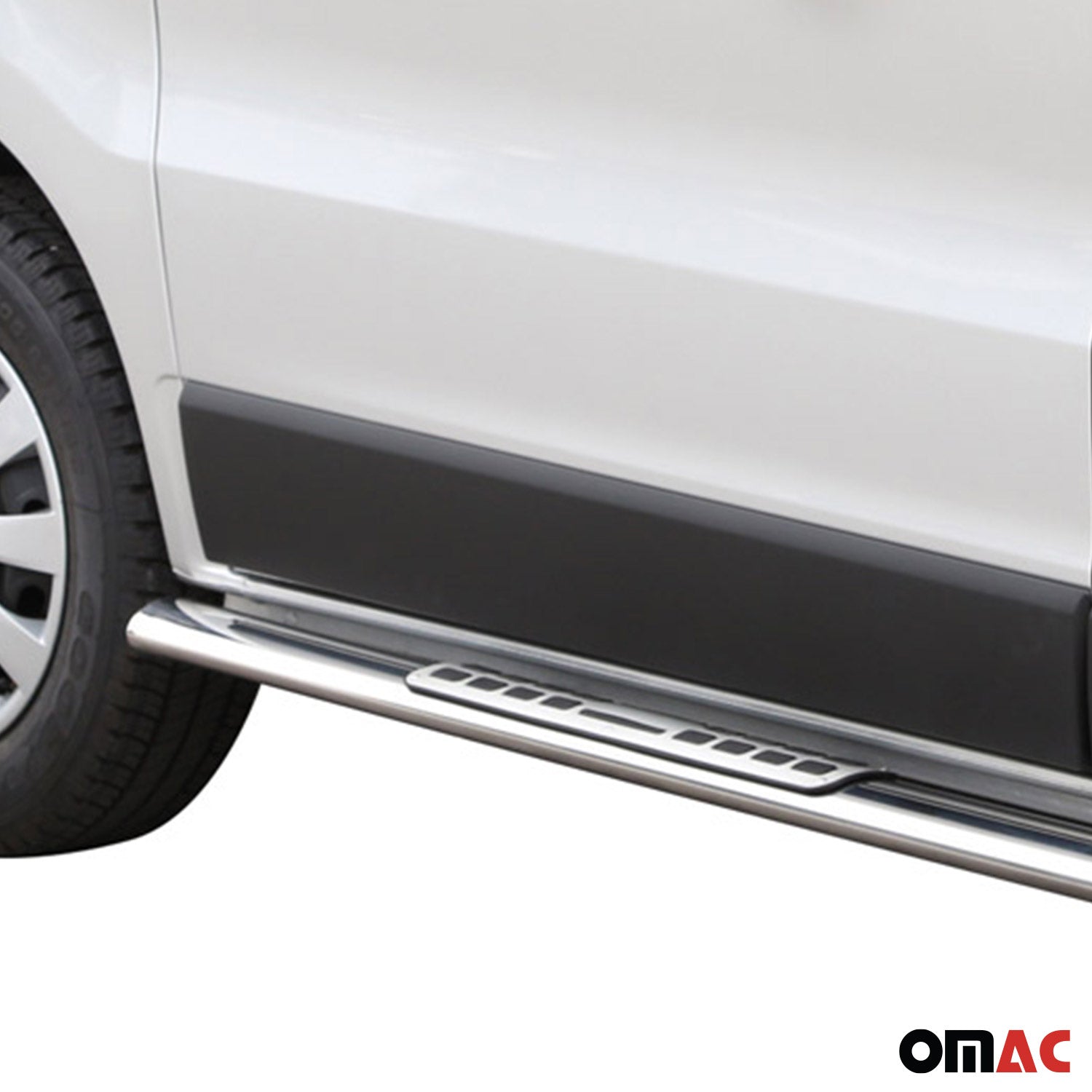 Marchepieds Latéraux pour Opel Vivaro B 2014-2019 L1 Acier Inoxy Argent