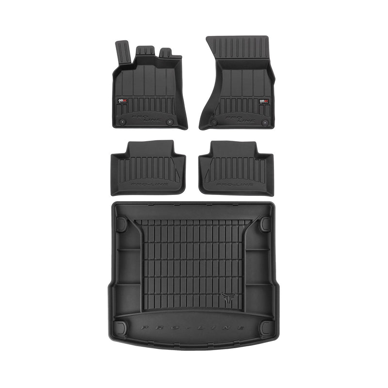 Kit Tapis de Sol et Coffre pour Porsche Macan 2014-2018 TPE Noir