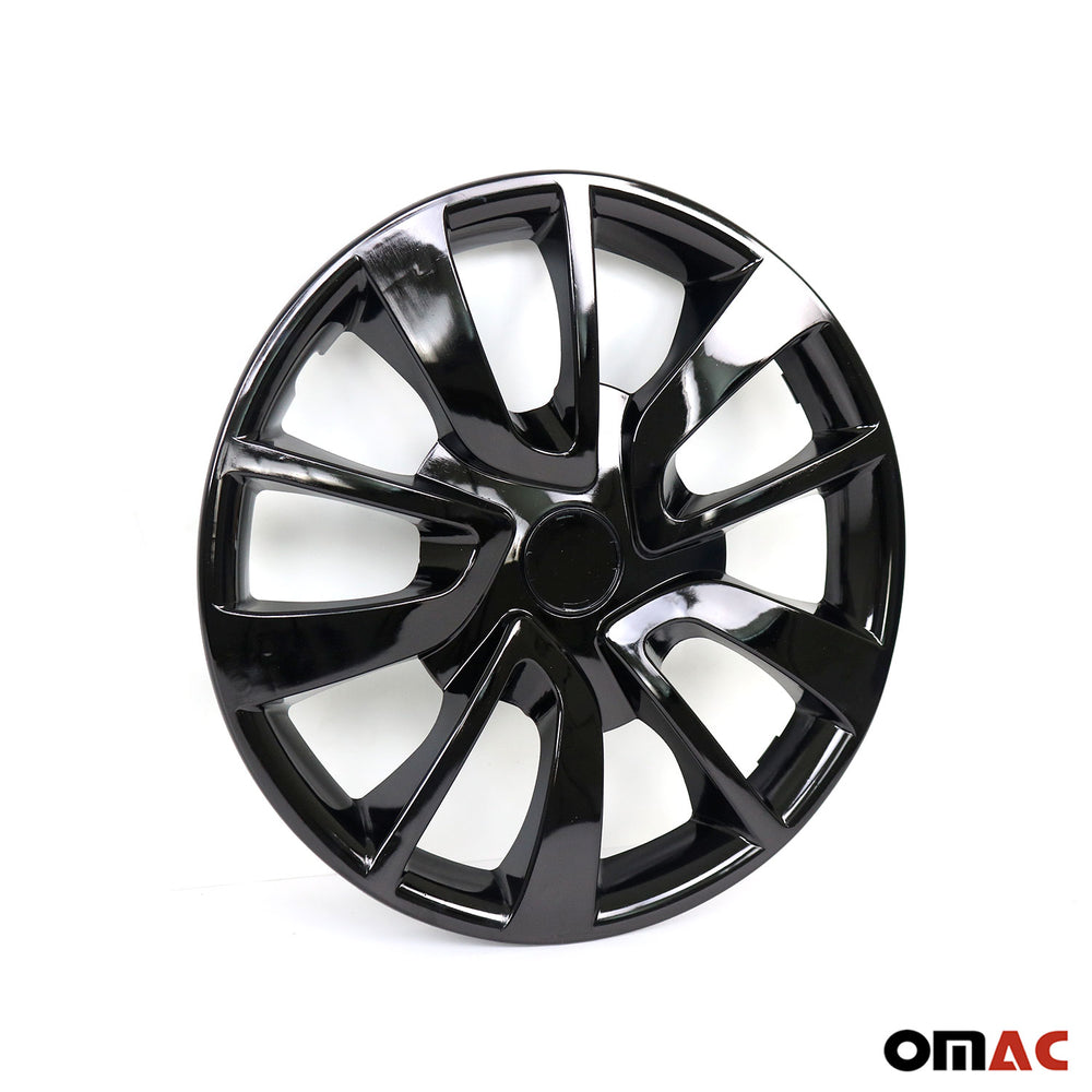 15 Pouces Jeu Enjoliveurs de Roue pour Peugeot 308 4 Piéces Noir