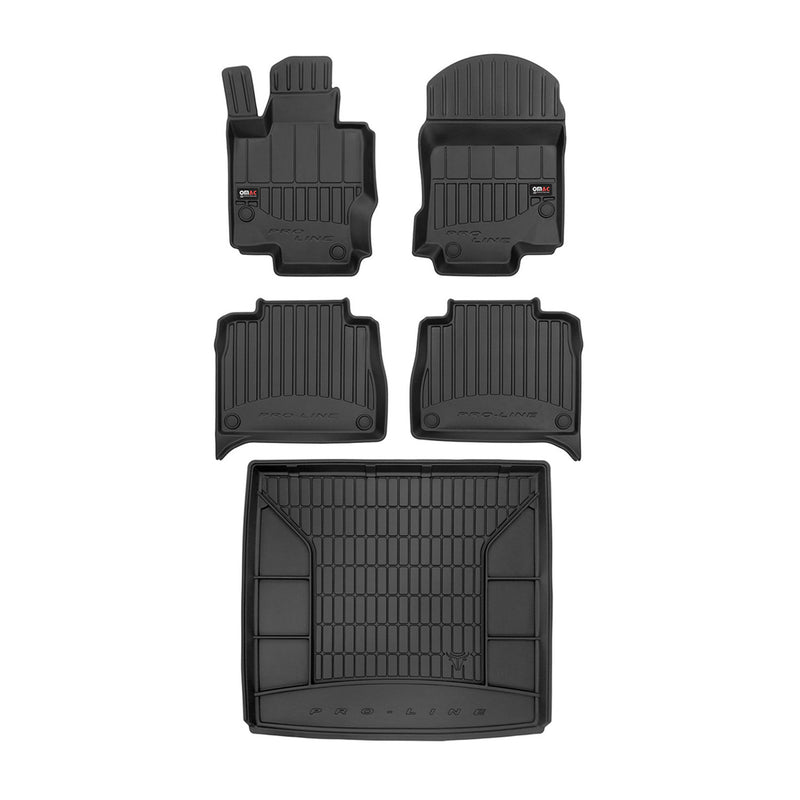 Kit Tapis de Sol et Coffre pour Mercedes Classe GLE W167 2019-2022 TPE Noir