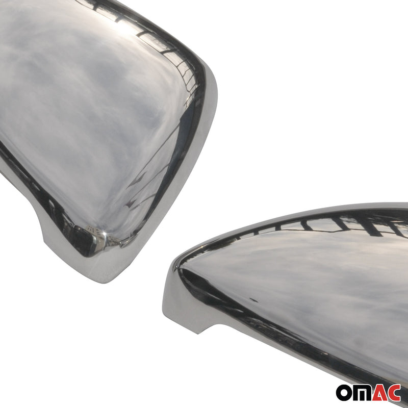 Coques de Rétroviseurs pour VW Golf 7 2012-2019 en Acier Chromé Argent