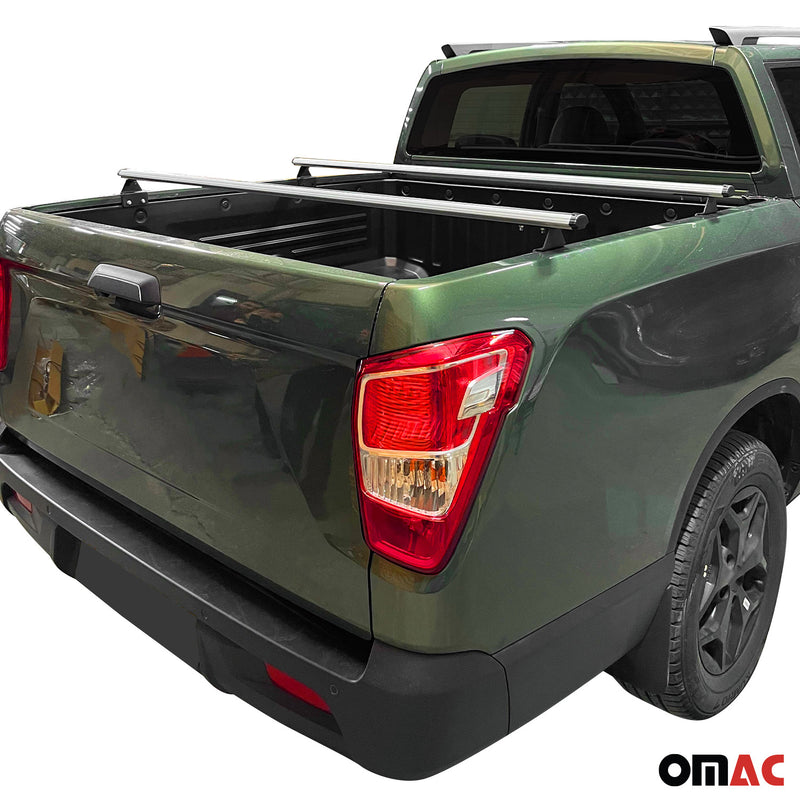 Barres de toit transversales pour VW Amarok 2010-2024 Aluminium Gris