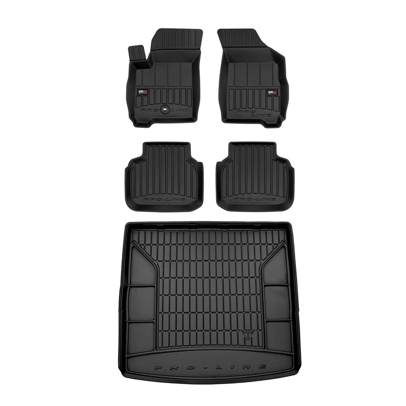 Kit Tapis de Sol et Coffre pour Fiat Freemont 2011-2015 TPE Noir