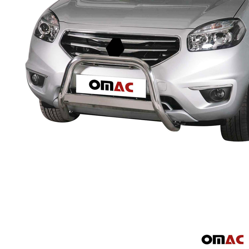 Pare-buffle Avant pour Renault Koleos 2011-2013 63 mm en Acier Gris