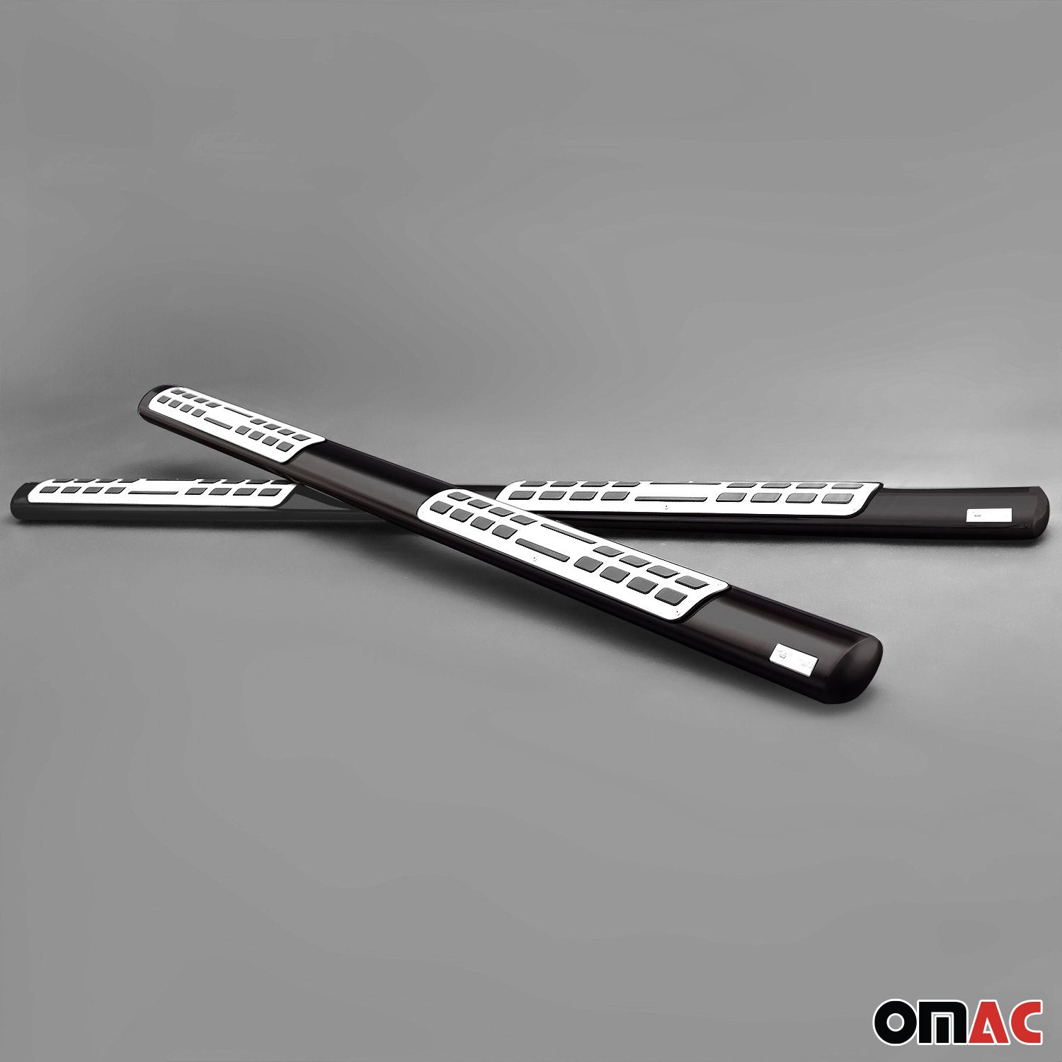 Marchepieds Latéraux pour SsangYong Rexton 2018-2025 Acier Inoxydable Noir