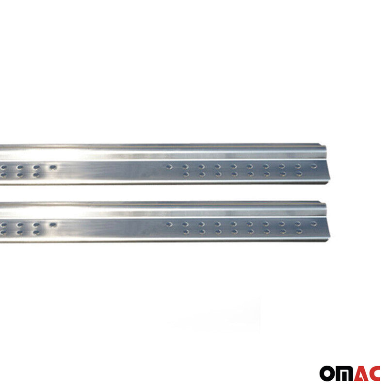 Seuils de porte pourNissan Navara D22 1998-2004 en acier inox Chromé