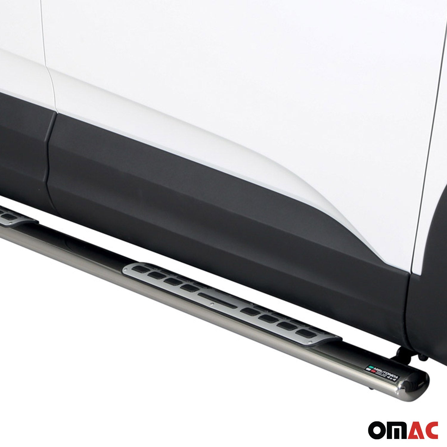 Marchepieds Latéraux pour Opel Grandland X 2017-2024 Acier Inoxydable Argent