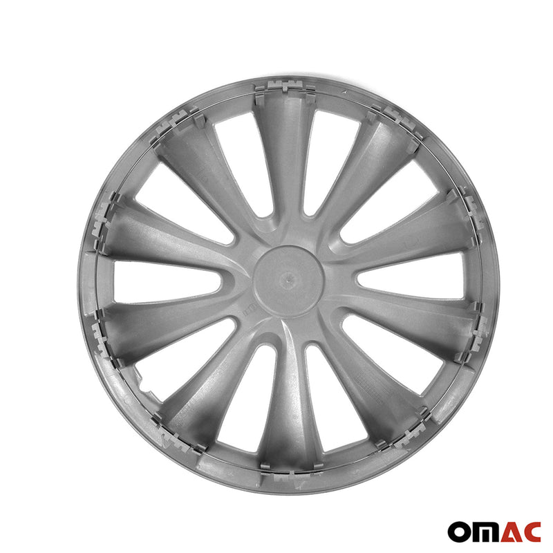 Jeu Enjoliveurs de Roue pour Citroen C5 Aircross 16 Pouces 4 Piéces Gris