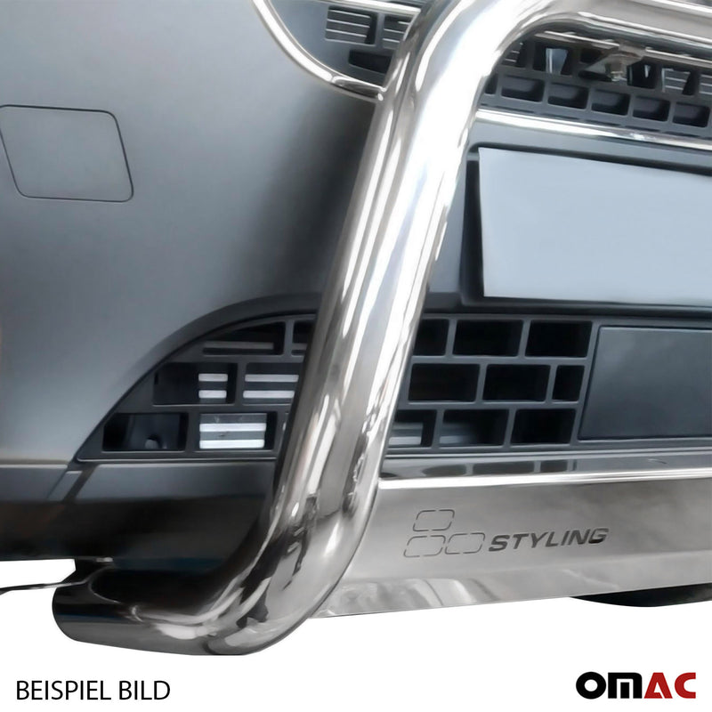Pare-buffle Avant pour Mercedes Classe X 2017-2020 63 mm en Acier Gris
