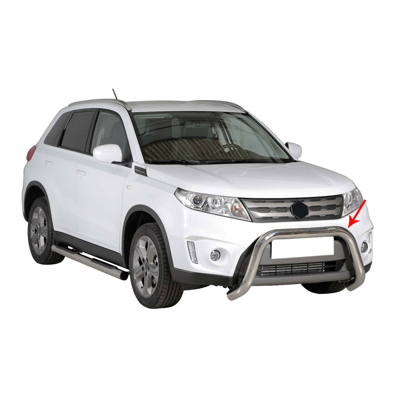 Pare-buffle Avant pour Suzuki Vitara 2015-2018 76 mm en Acier Gris