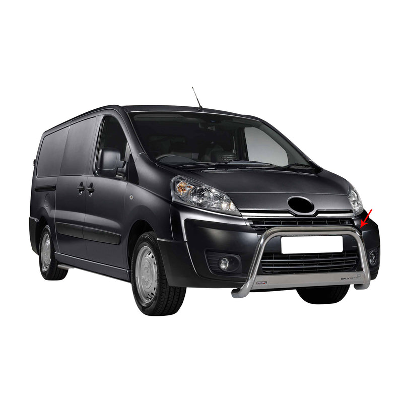 Pare-buffle Avant pour Toyota Proace 2013-2016 63 mm en Acier Gris