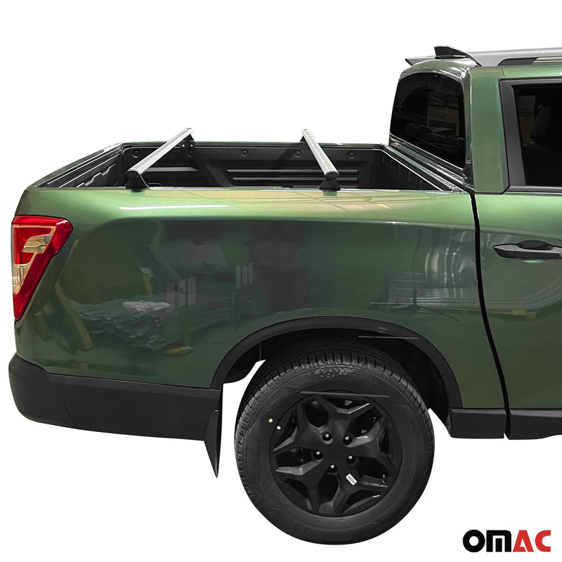 Barres de toit transversales pour VW Amarok 2010-2024 Aluminium Gris