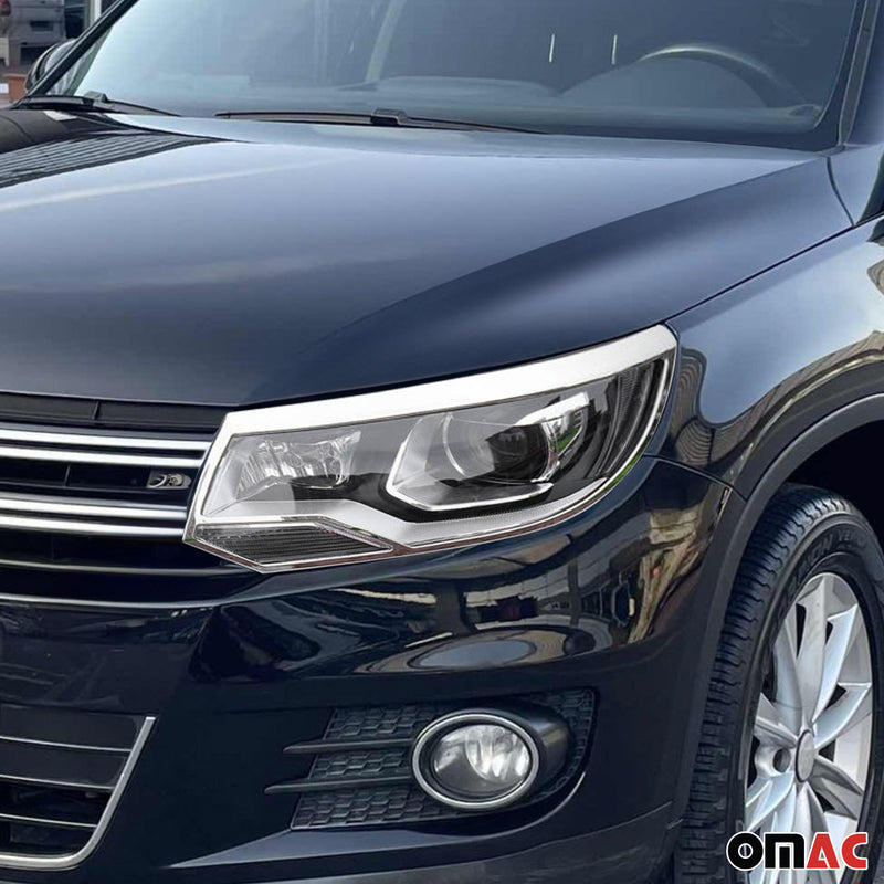 Cadre de Feu Arrière pour VW Tiguan 2011-2017 ABS Chromé