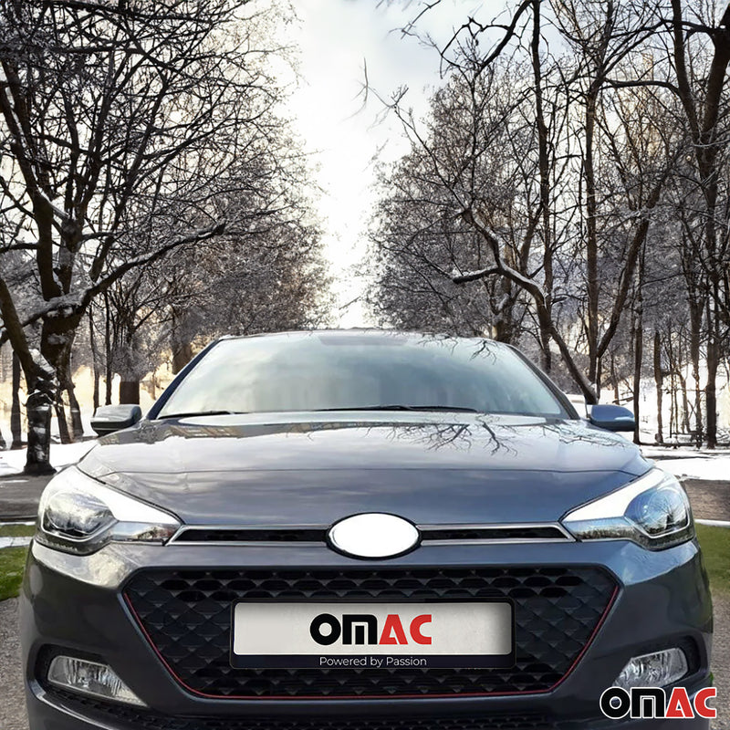 Moulure De Grille De Calandre pour Hyundai i20 2014-2020 Inox Chromé 2x