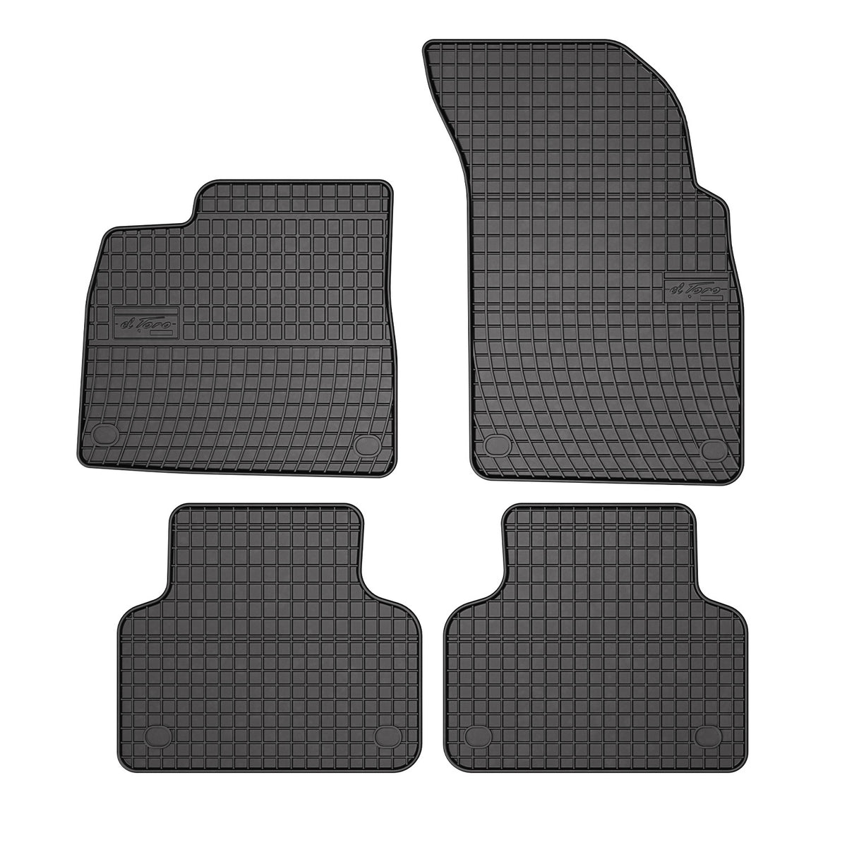 OMAC Tapis de sol pour Audi Q7 Q8 2015-2024 Noir en caoutchouc