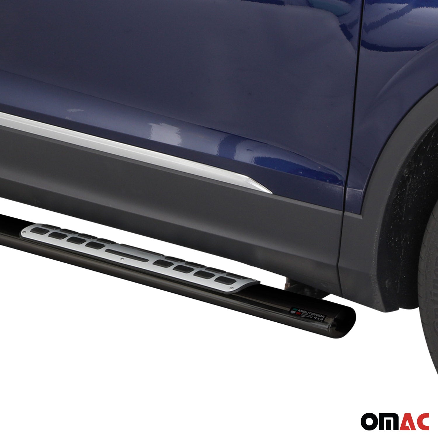 Marchepieds Latéraux pour VW Tiguan Allspace 2016-2024 Acier Inoxydable Noir