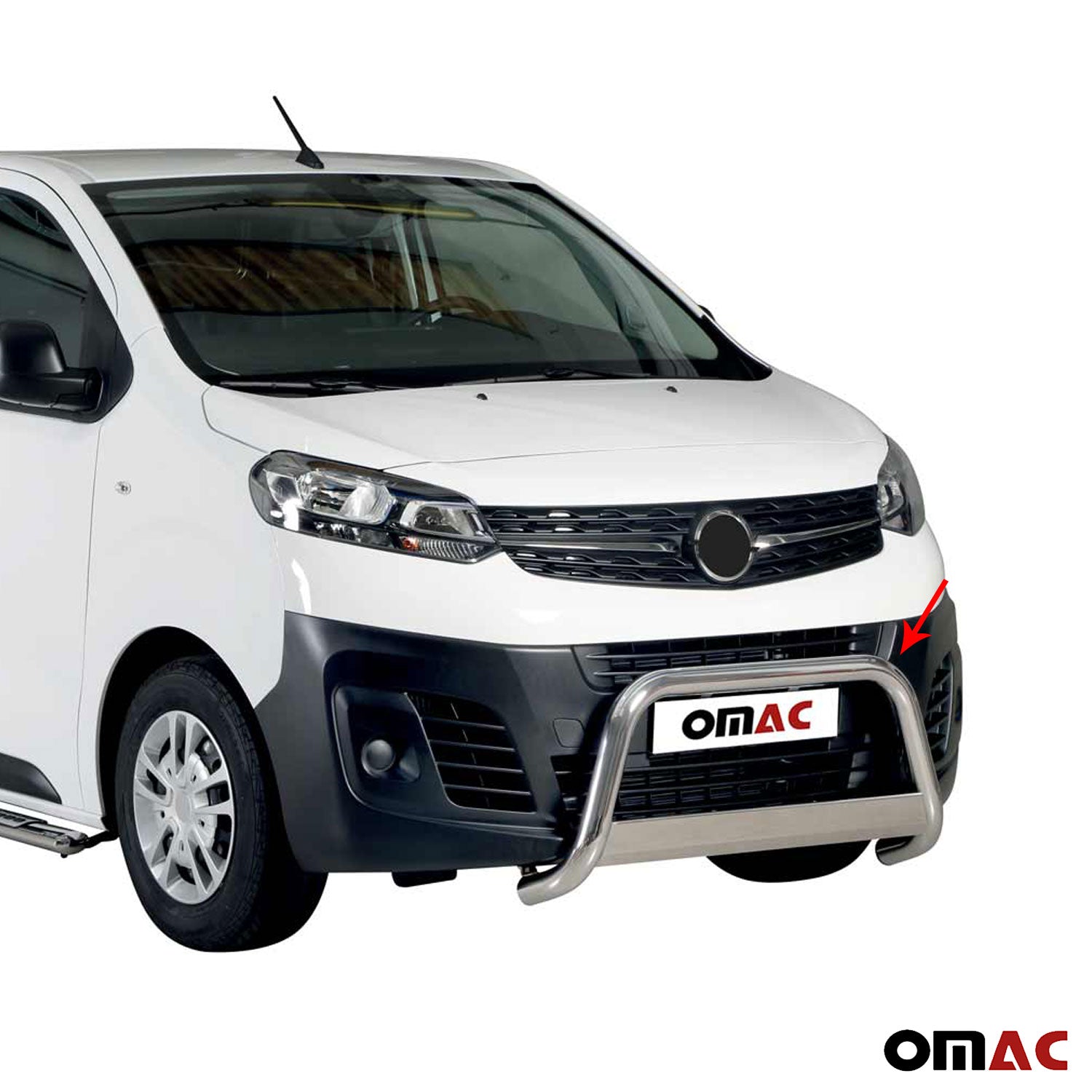 Pare-buffle Avant pour Opel Vivaro C 2019-2026 63 mm en Acier Gris