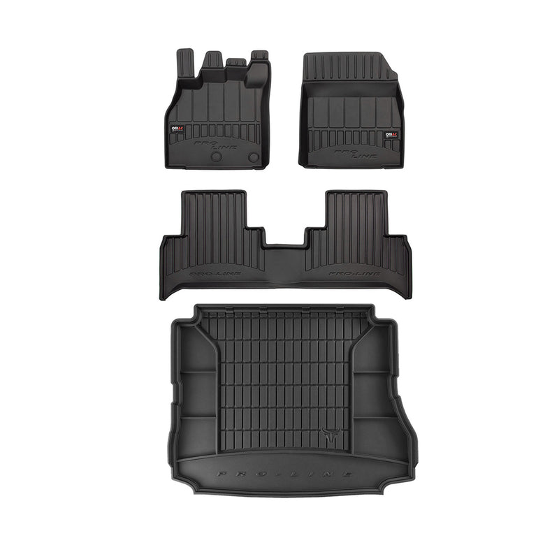 Kit Tapis de Sol et Coffre pour Renault Scenic 2009-2016 TPE Noir