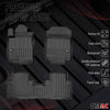 OMAC Tapis de sol en caoutchouc pour Honda CR-V IV 2012-2018 Noir Premium