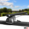 Barres de toit Transversales pour Opel Mokka X 2015-2024 TÜV ABE Aluminium Noir