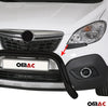 Pare-buffle Avant pour Opel Mokka 2012-2016 76 mm en Acier Noir