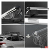 Barres de toit Transversales pour BMW X1 2023-2024 TÜV ABE Gris Aluminium