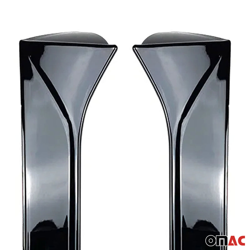 Baguettes pour contour Latérales pour Seat Leon 3 2012-2020 ABS Noir 2x
