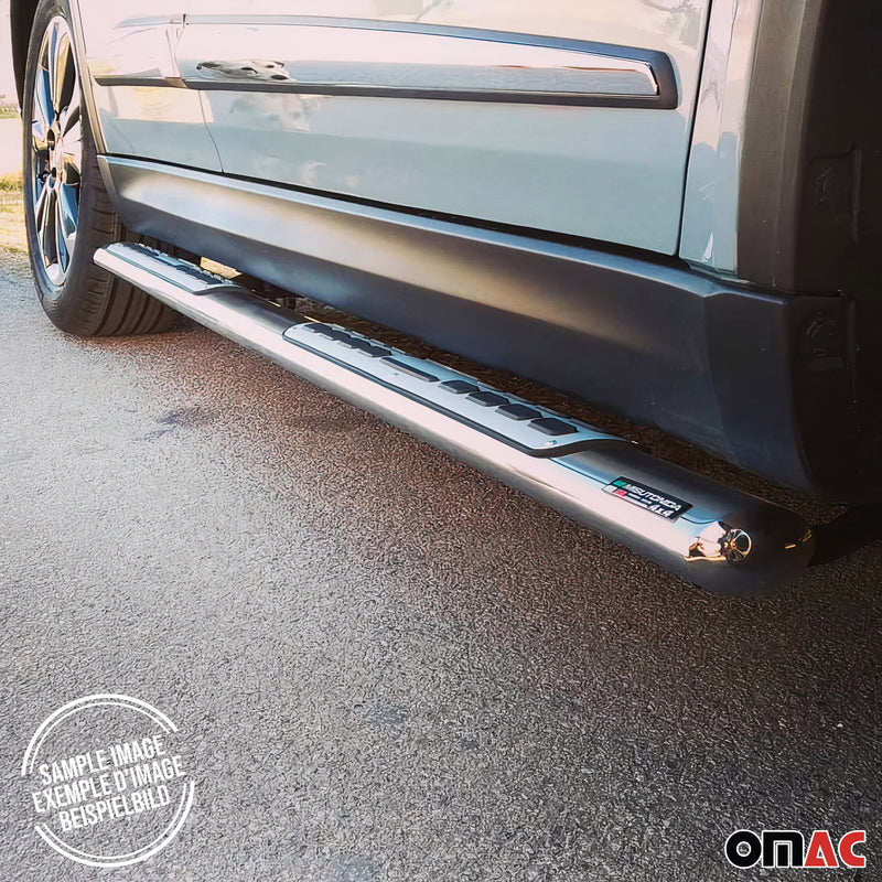 Marchepieds Latéraux pour Kia Sportage 2010-2015 Acier Inoxy Argent