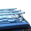 Barres de toit transversales pour Fiat Doblo 2010-2021 Aluminium Gris 3x