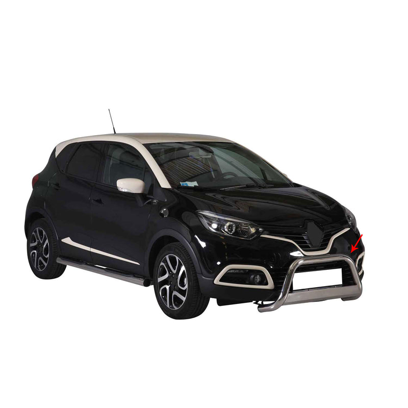 Pare-buffle Avant pour Renault Captur 2013-2017 63 mm en Acier Gris