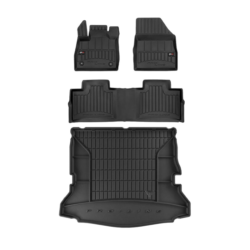 Kit Tapis de Sol et Coffre pour Renault Espace 2015-2022 TPE Noir