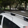 Kit Barres de toit pour Citroen Nemo Peugeot Bipper Fiat Qubo Gris Alu 4x