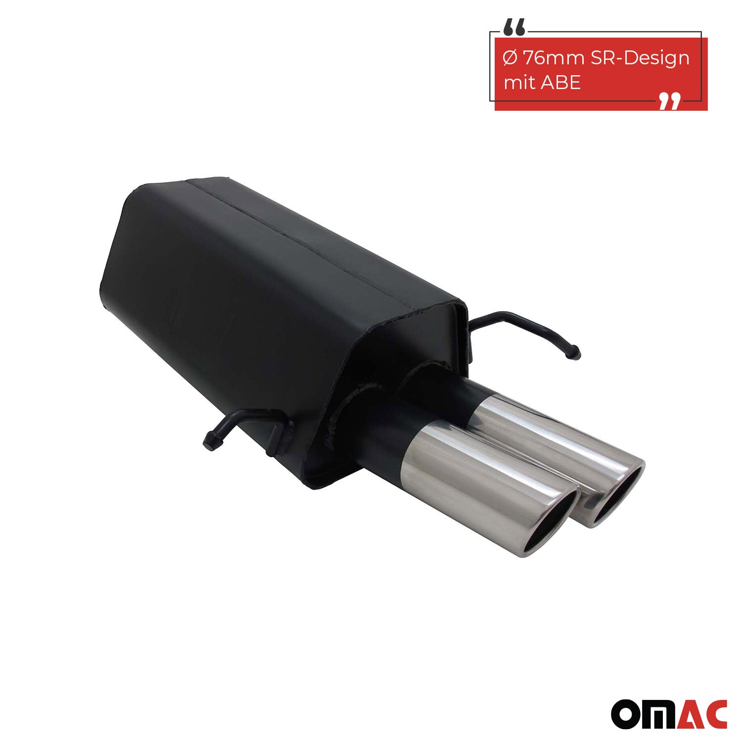 Pot d'échappement sport pour Mercedes CLK W20976mm design SR homologation ABE