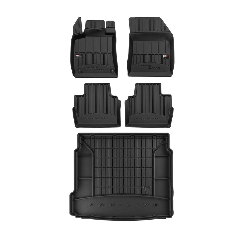 Kit Tapis de Sol et Coffre pour Peugeot 508 2018-2022 TPE Noir