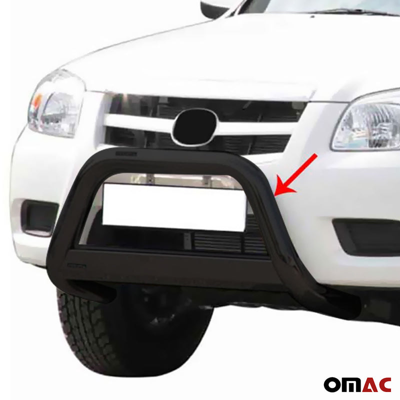 Pare-buffle Avant pour Mazda BT-50 2009-2012 63 mm en Acier Noir