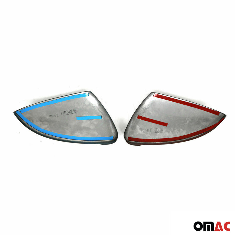 coques de rétroviseur pour VW Golf mk7Variant 2013-2020 en acier inoxydable mat