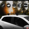 Menabo Barres de toit Transversales pour Mazda CX-7 2006-2012 Noir TUV 2x
