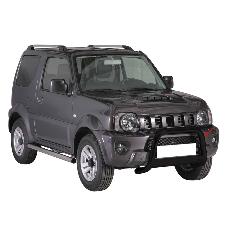 Pare-buffle Avant pour Suzuki Jimny 2012-2017 63 mm en Acier Noir