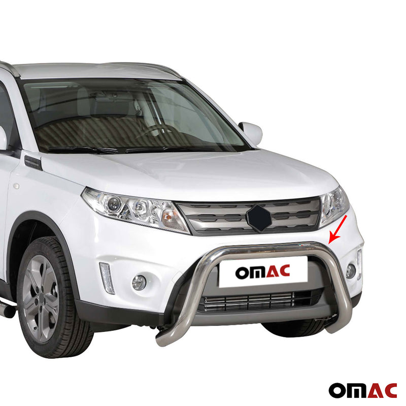 Pare-buffle Avant pour Suzuki Vitara 2015-2018 76 mm en Acier Gris