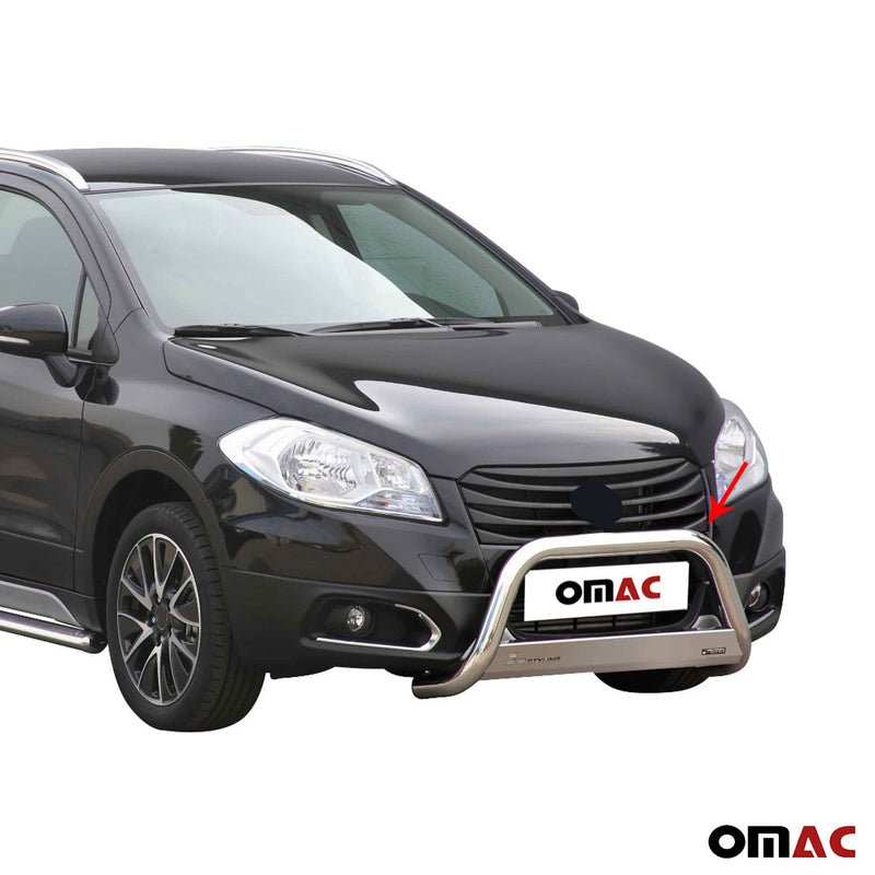 Pare-buffle Avant pour Suzuki SX4 S-Cross 2017-2018 63 mm en Acier Gris