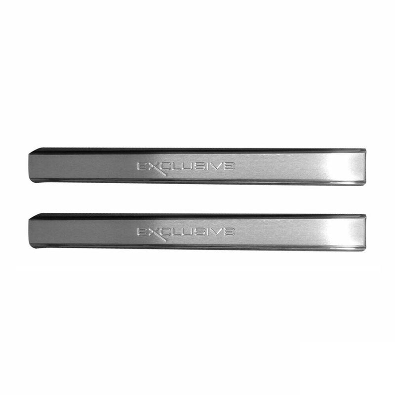 Couverture de Seuil de porte pour VW Golf 2012-2024 inox chromé Exclusive 2Pcs