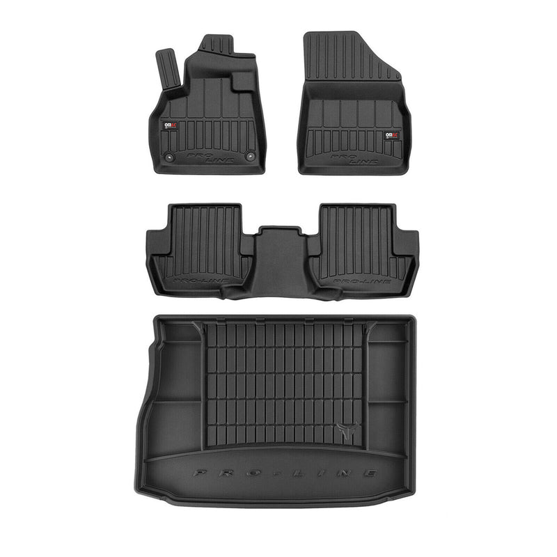 Kit Tapis de Sol et Coffre pour Citroen DS5 2011-2015 TPE Noir