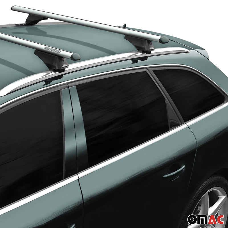 Tiger Barres de toit transversales pour Audi A4 B9 Allroad 2015-2019 Gris