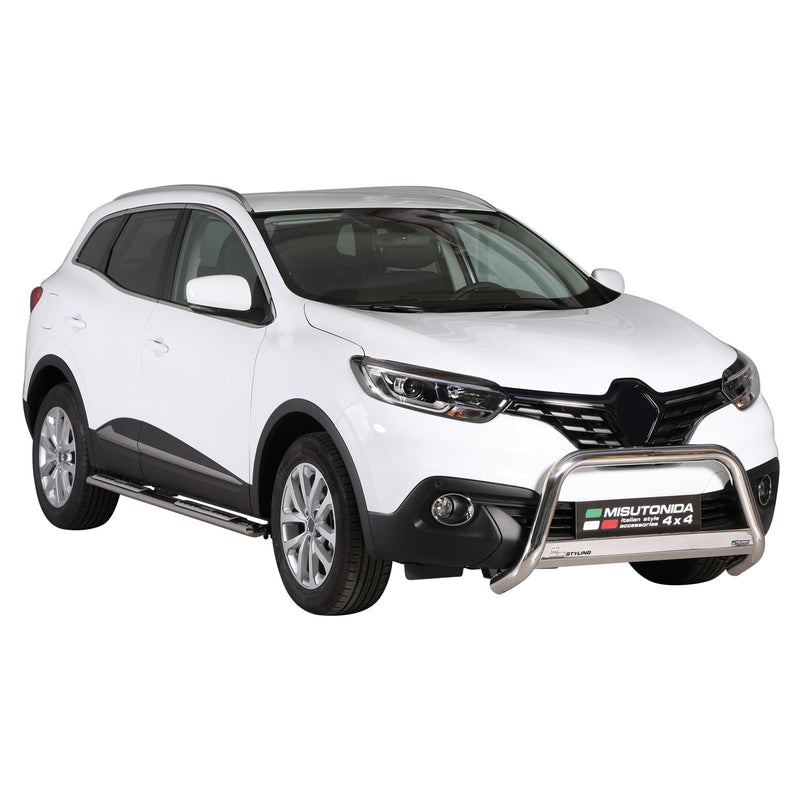 Marchepieds Latéraux pour Renault Kadjar 2015-2018 Acier Inoxydable Argent