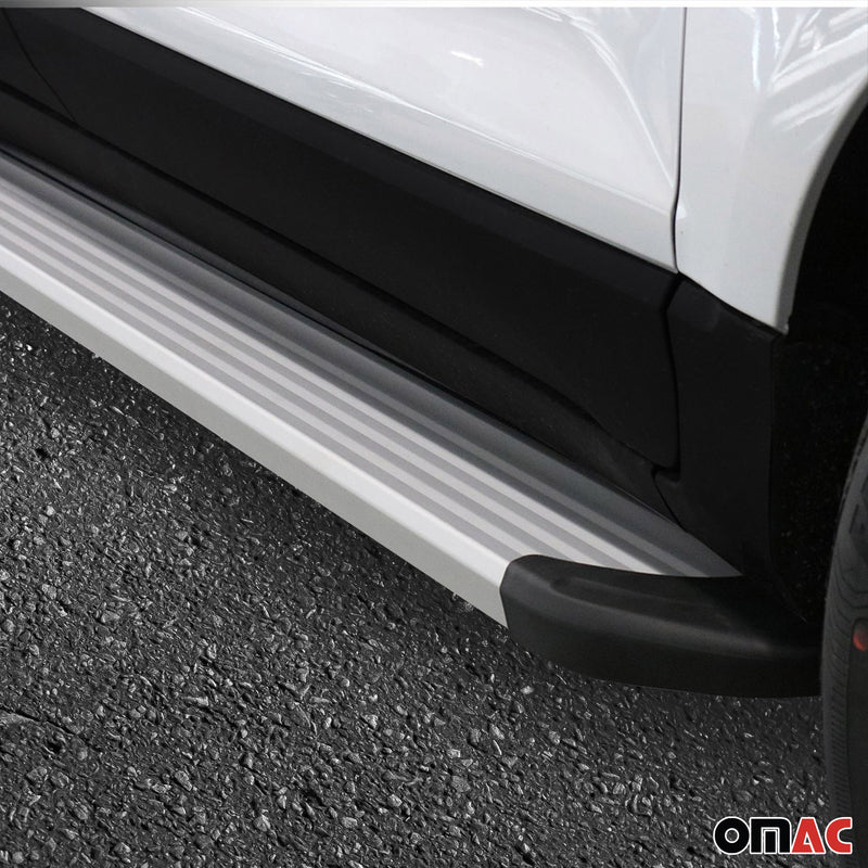 Marchepieds Latéraux pour Citroen Berlingo 2018-2024 Aluminium Argent L1 Court