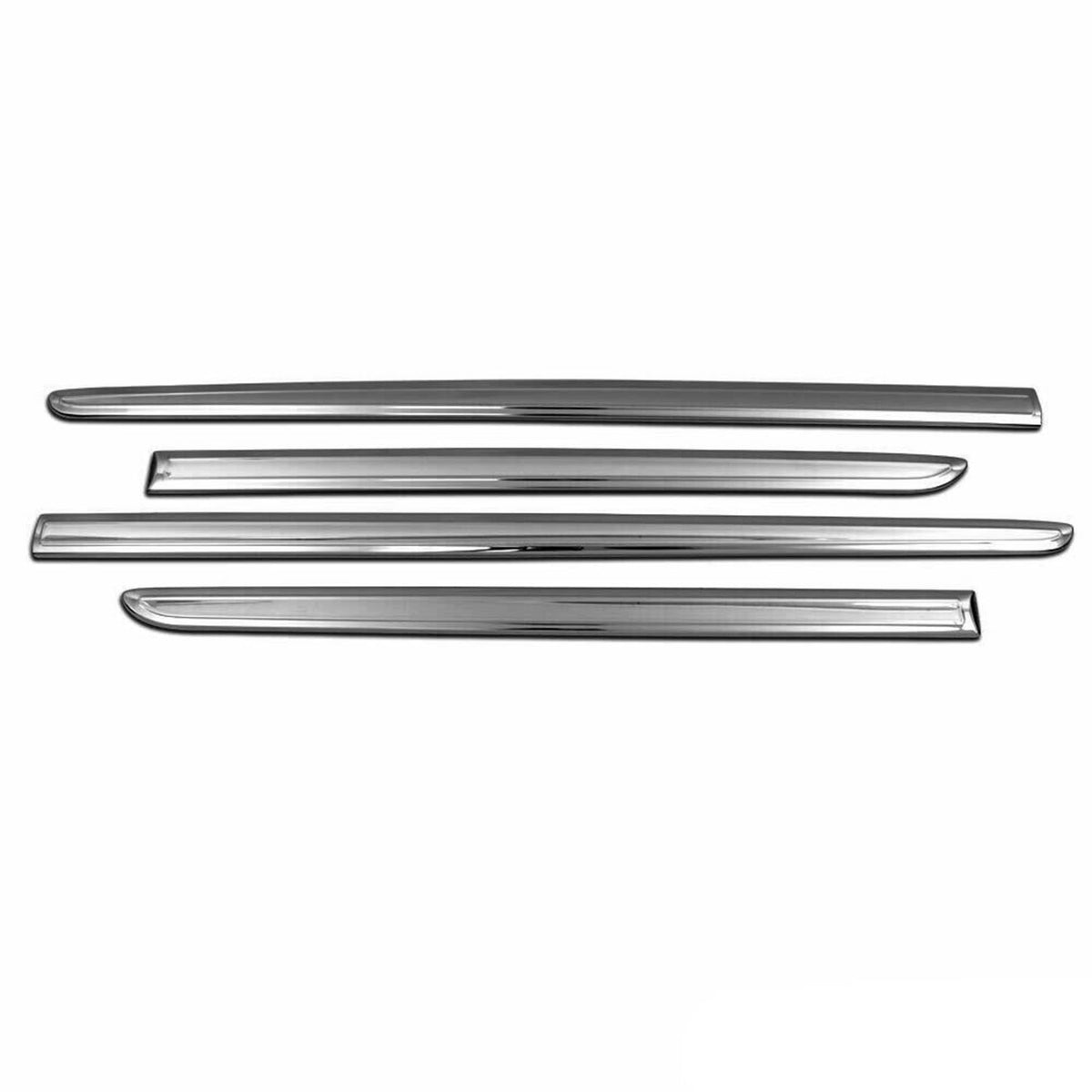 Garniture Baguette de porte latérale pour VW Caddy 2015-2020 inox Foncé 4Pcs