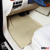 Tapis de sol pour Honda Civic VIII 2005-2011 en caoutchouc TPE 3D Beige 4Pcs